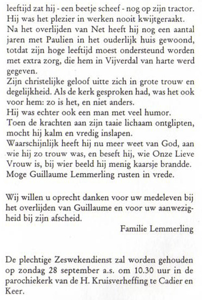 Lemmerling Guillaume tekst 2